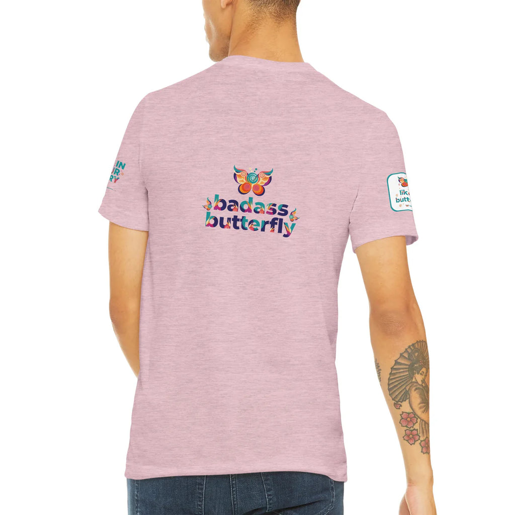 Badass Butterfly & Ariel Rose Portals Logo T-Shirt | Ultra Soft Unisex Tri-Blend Tee