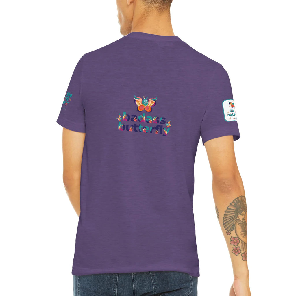 Badass Butterfly & Ariel Rose Portals Logo T-Shirt | Ultra Soft Unisex Tri-Blend Tee