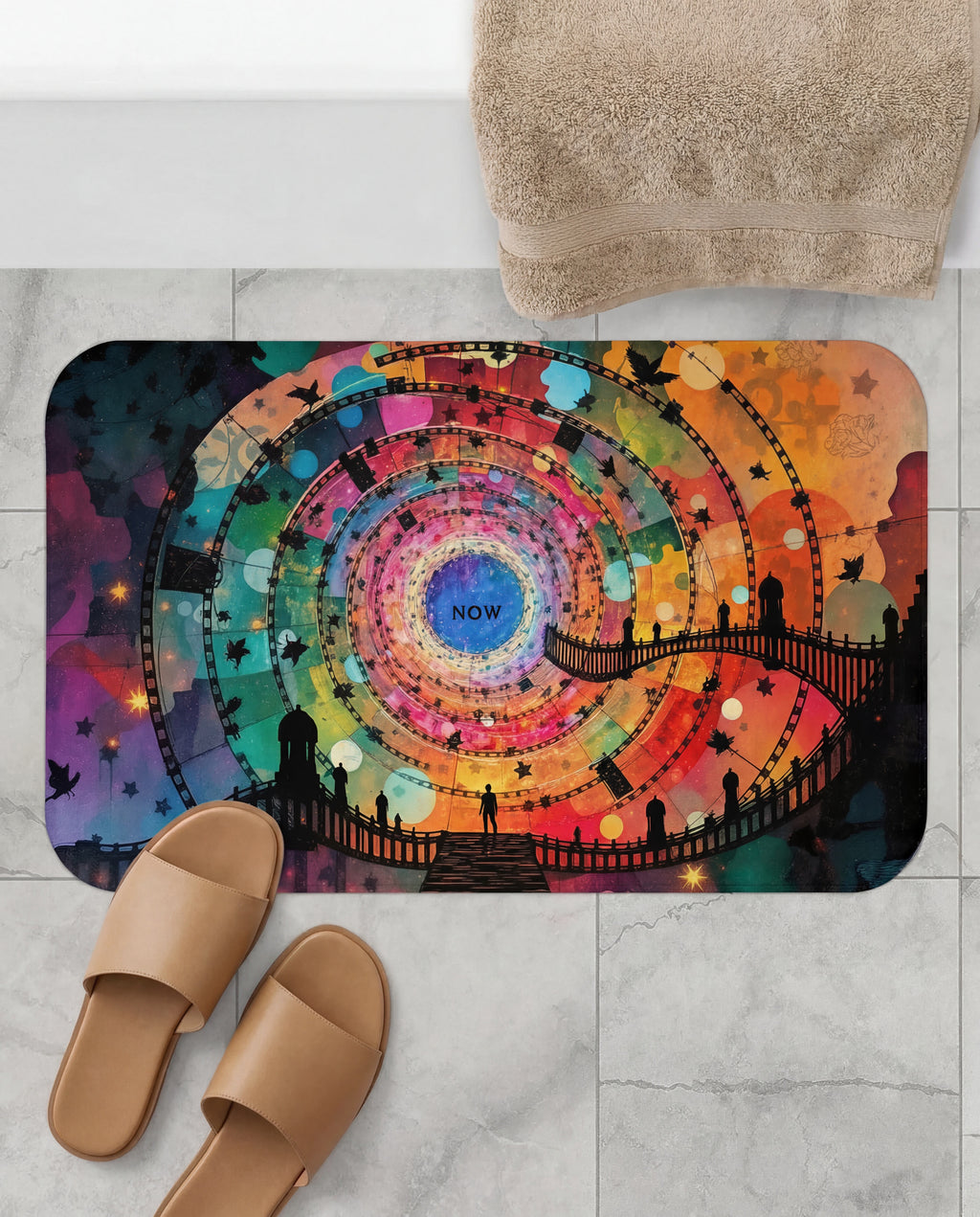 The Magical Portal Rug™️ Spiral Spring Now Mat