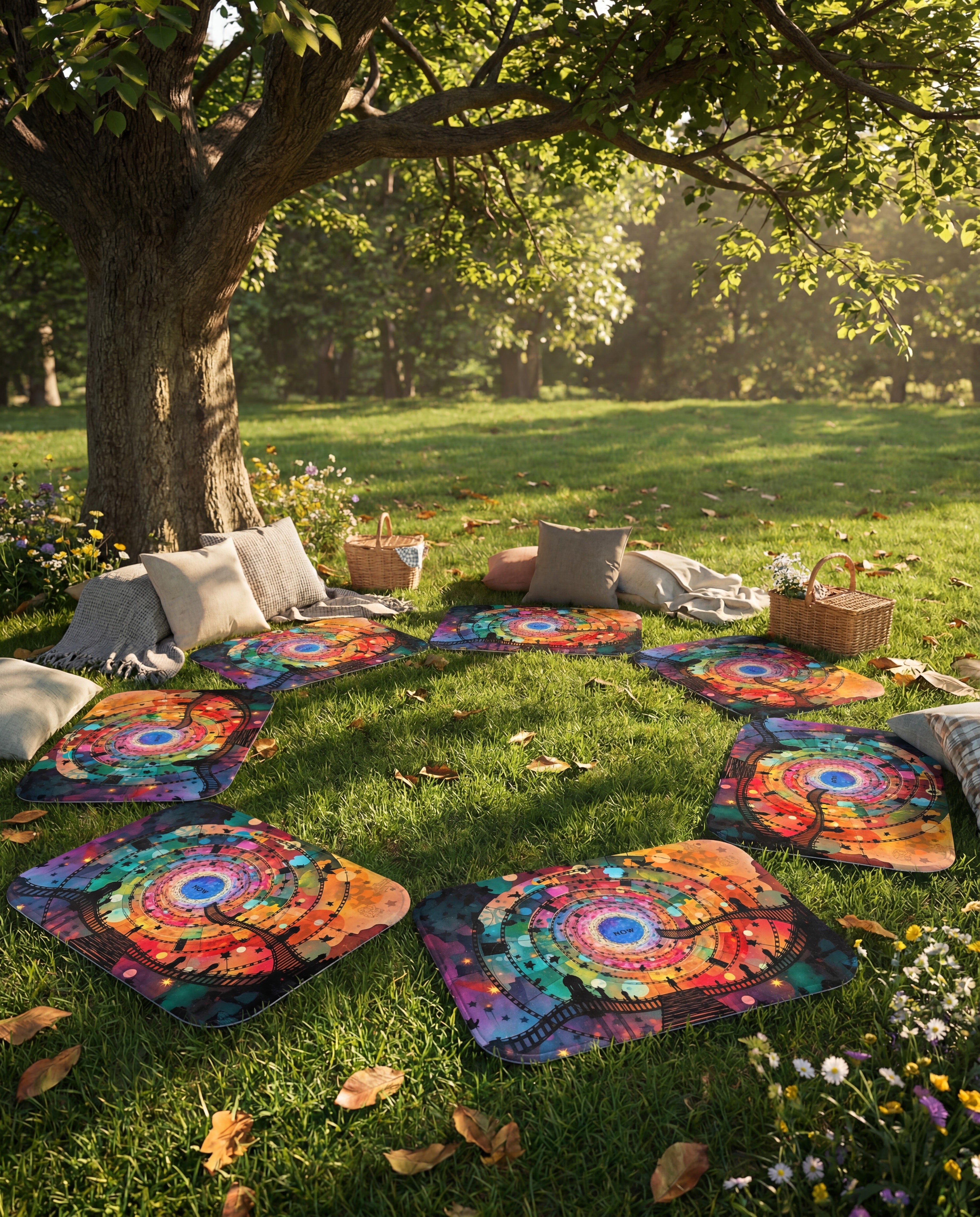 The Magical Portal Rug™️ Spiral Spring Now Mat
