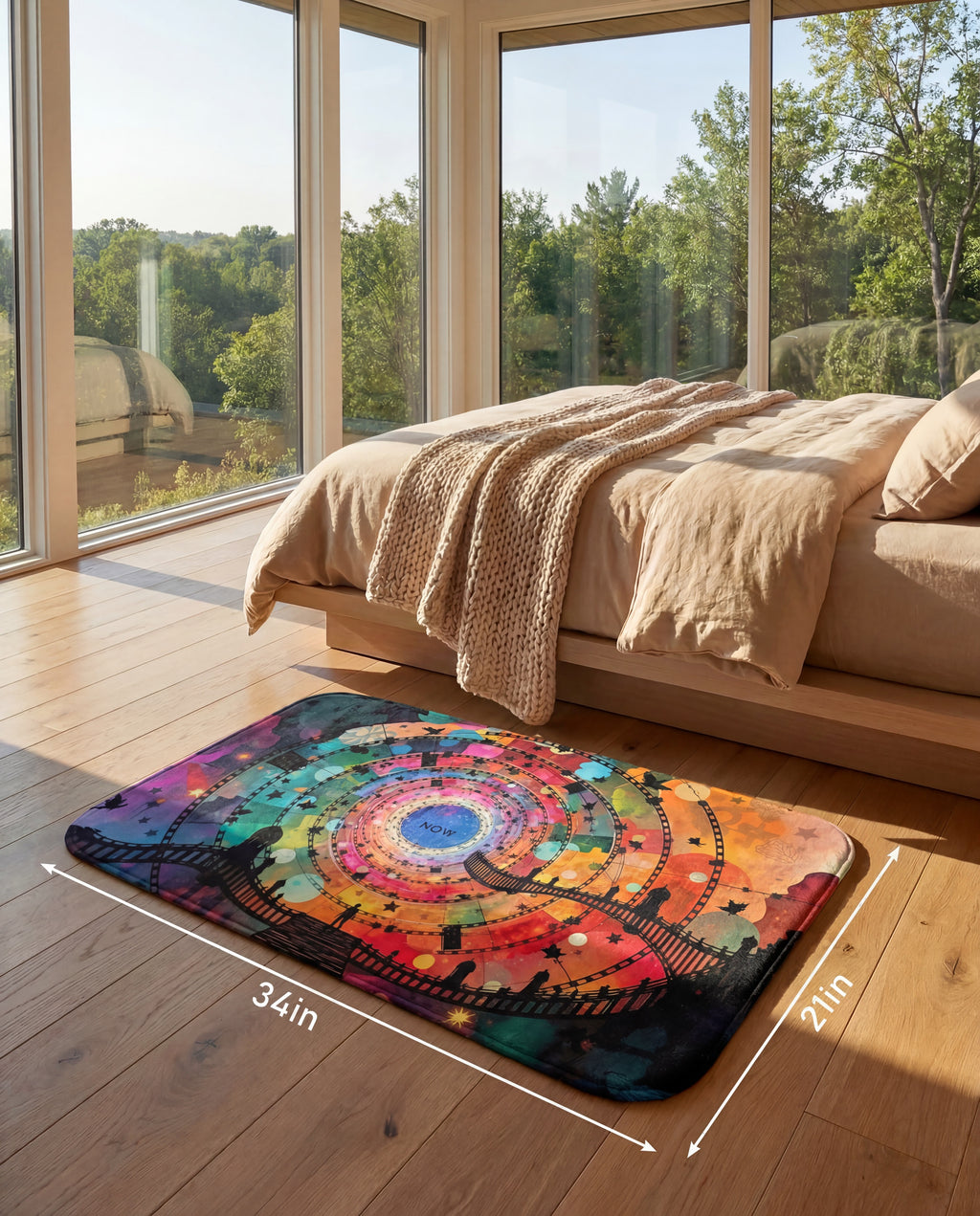 The Magical Portal Rug™️ Spiral Spring Now Mat
