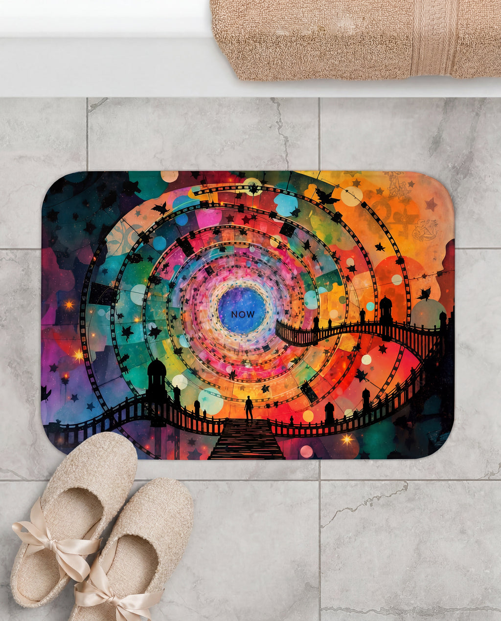 The Magical Portal Rug™️ Spiral Spring Now Mat