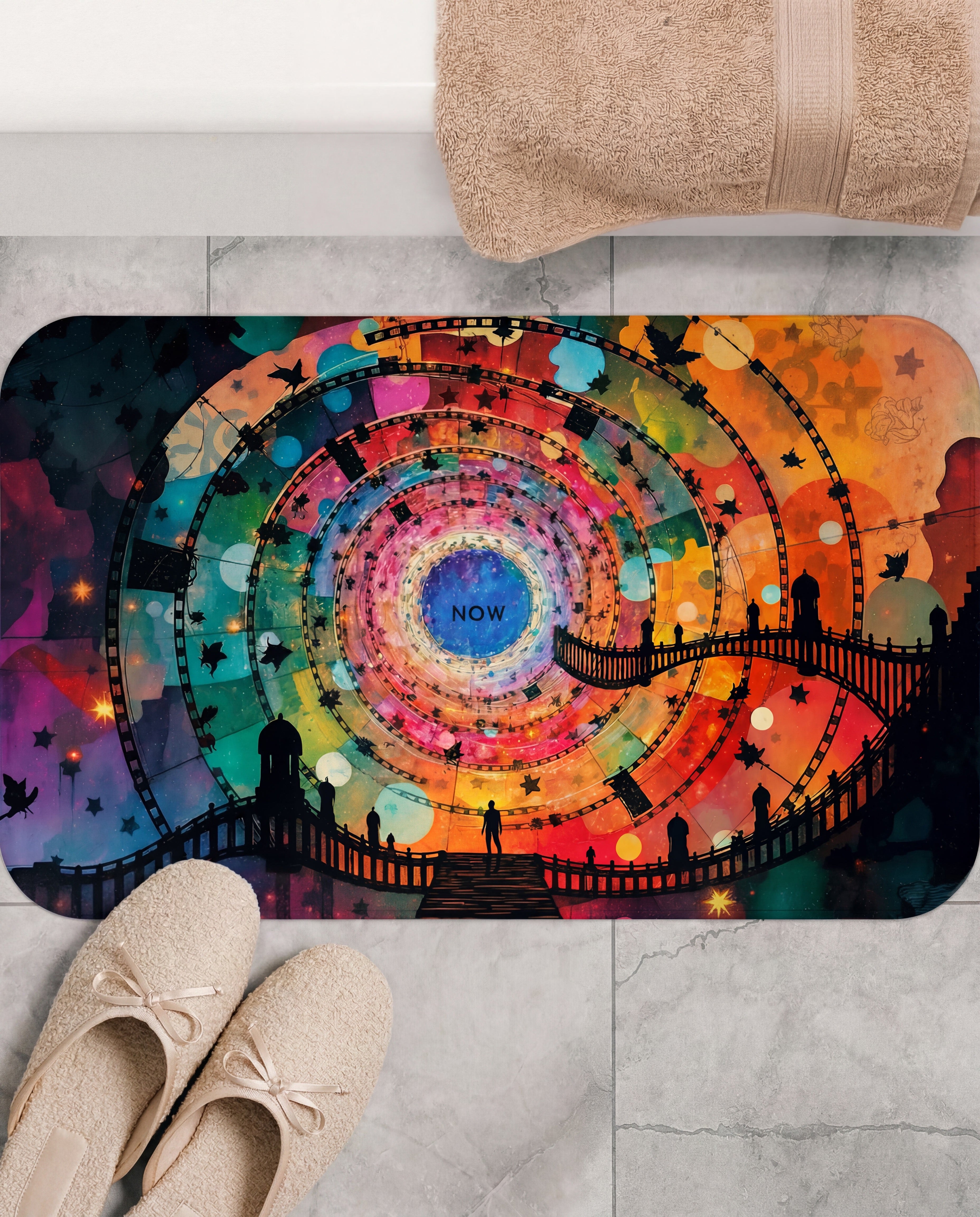 The Magical Portal Rug™️ Spiral Spring Now Mat