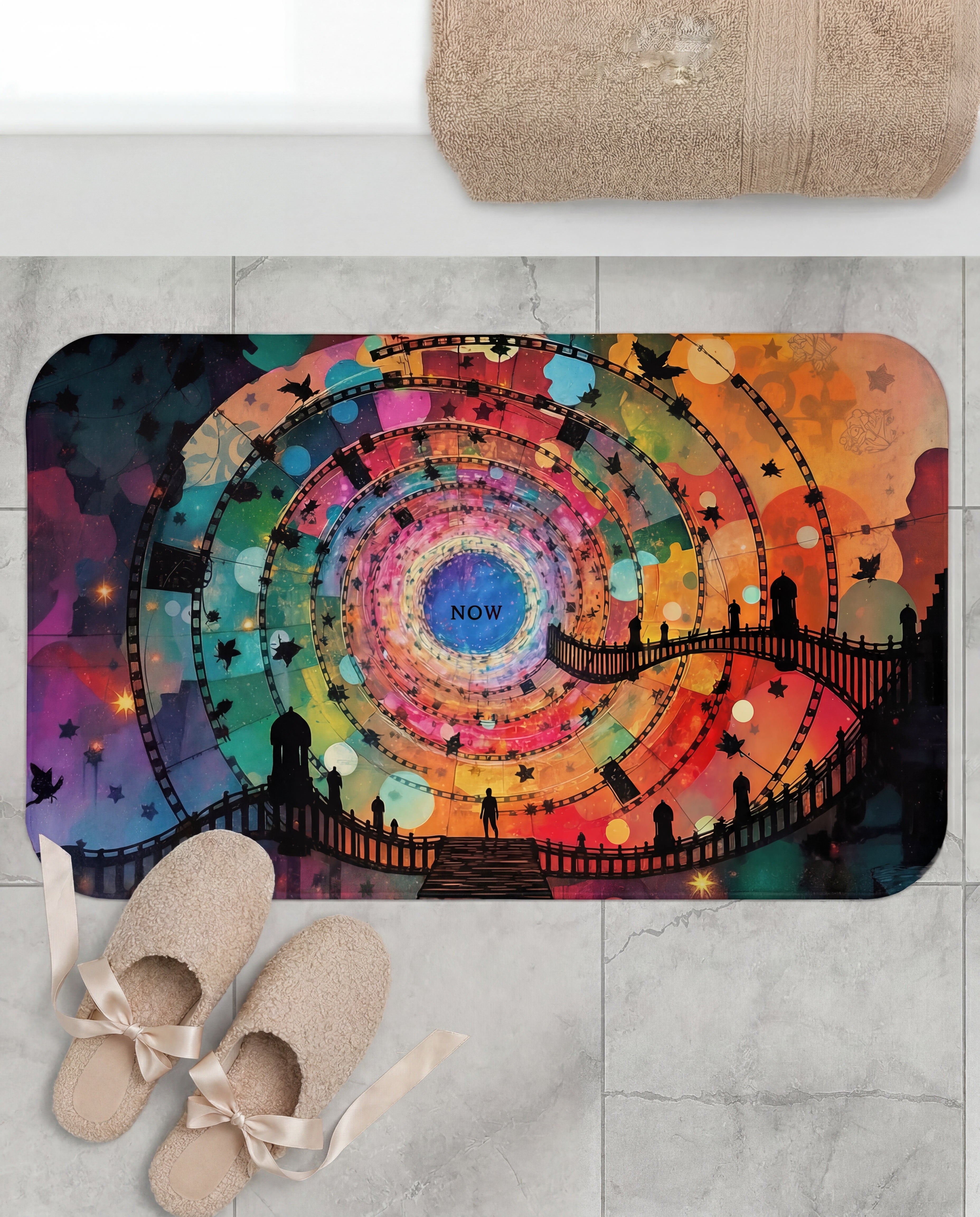 The Magical Portal Rug™️ Spiral Spring Now Mat