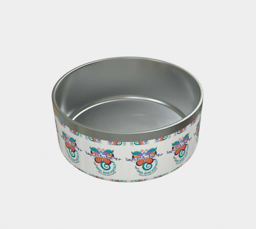 Butterflies Don’t Fly in Str8 Lines Pet Bowl