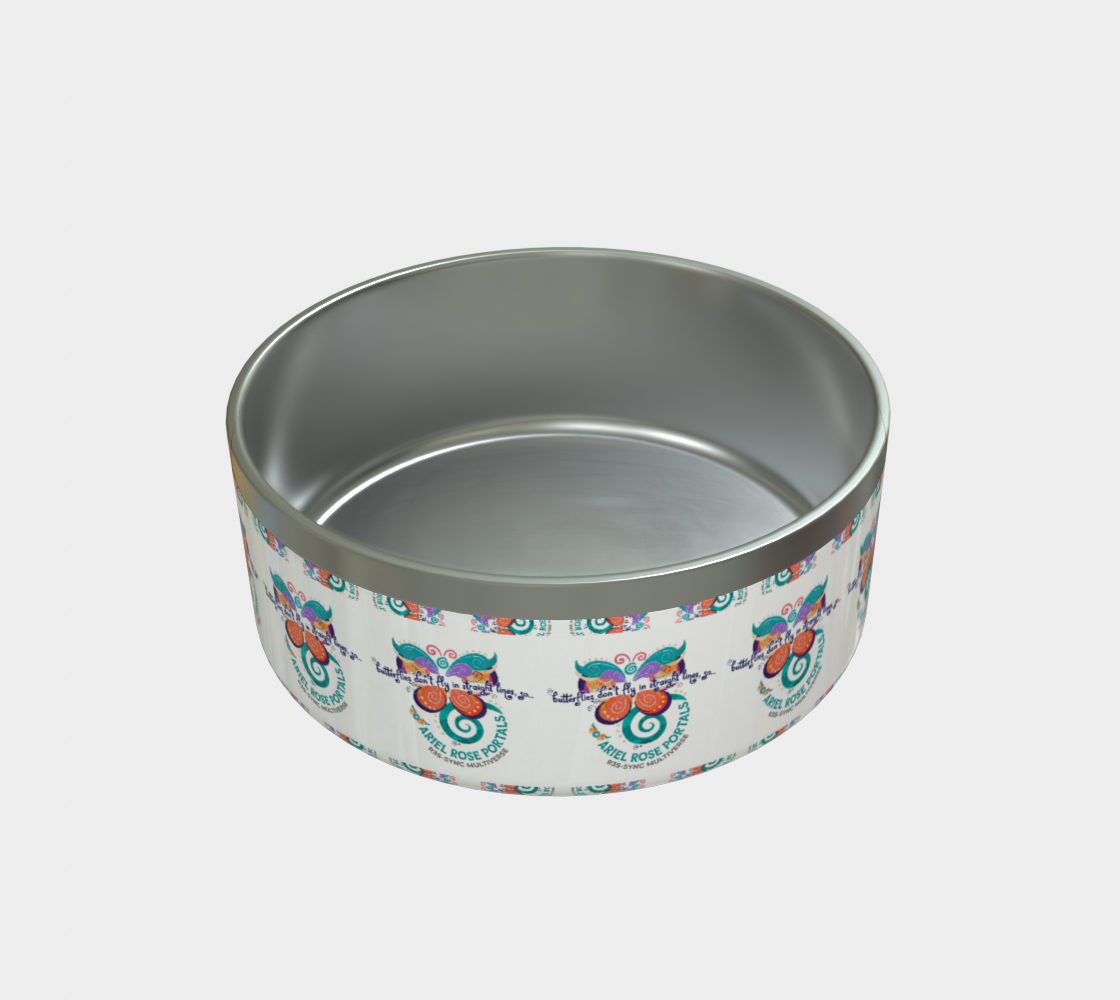 Butterflies Don’t Fly in Str8 Lines Pet Bowl